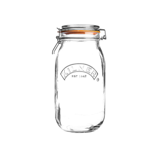Clip Top Round Jar, 2 Litre