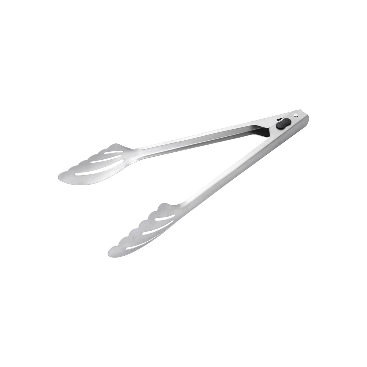 Chef Inox Stainless Steel Scalloped Head Utility Tong - 246mm, Matte Finish