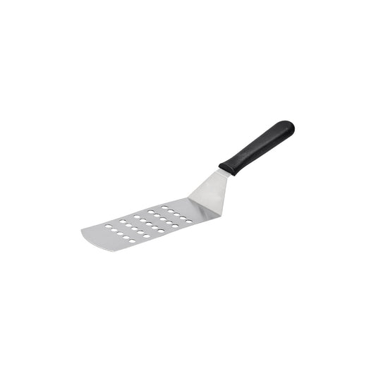 Chef Inox Grill Turner with Black Handle - Perforated, 200x75x330mm