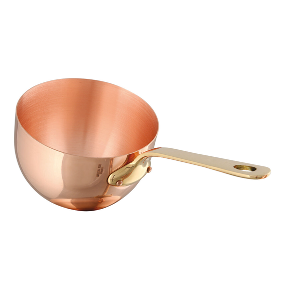 Matfer Bourgeat Copper Zabaglione - Brass Handle, 160mm - Kitchenly