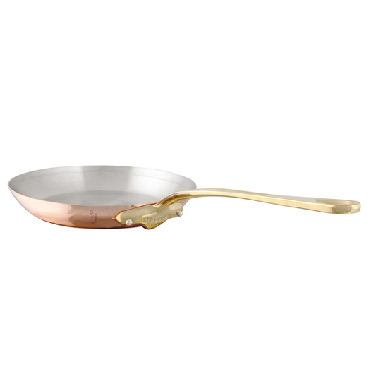 Matfer Bourgeat Frypan Copper 260mm Brass Handle - Kitchenly