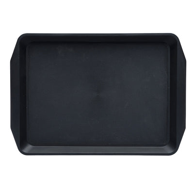 Chef Inox Rectangular Polypropylene Bar Tray - Non Slip, 430x300mm, Black