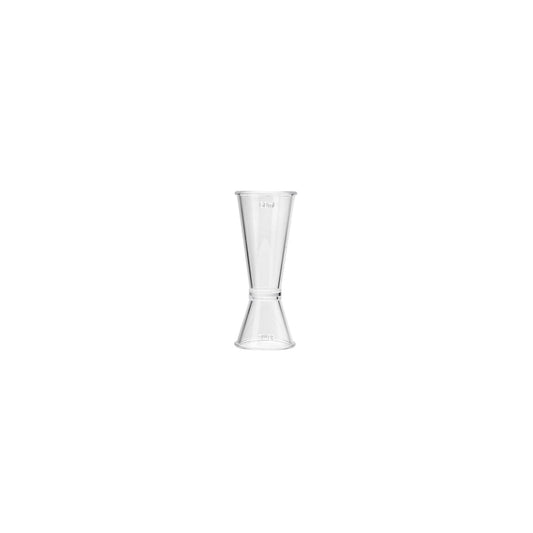 Tru-Pour Polycarbonate Japanese Jigger - 30/60ml, Pack of 12