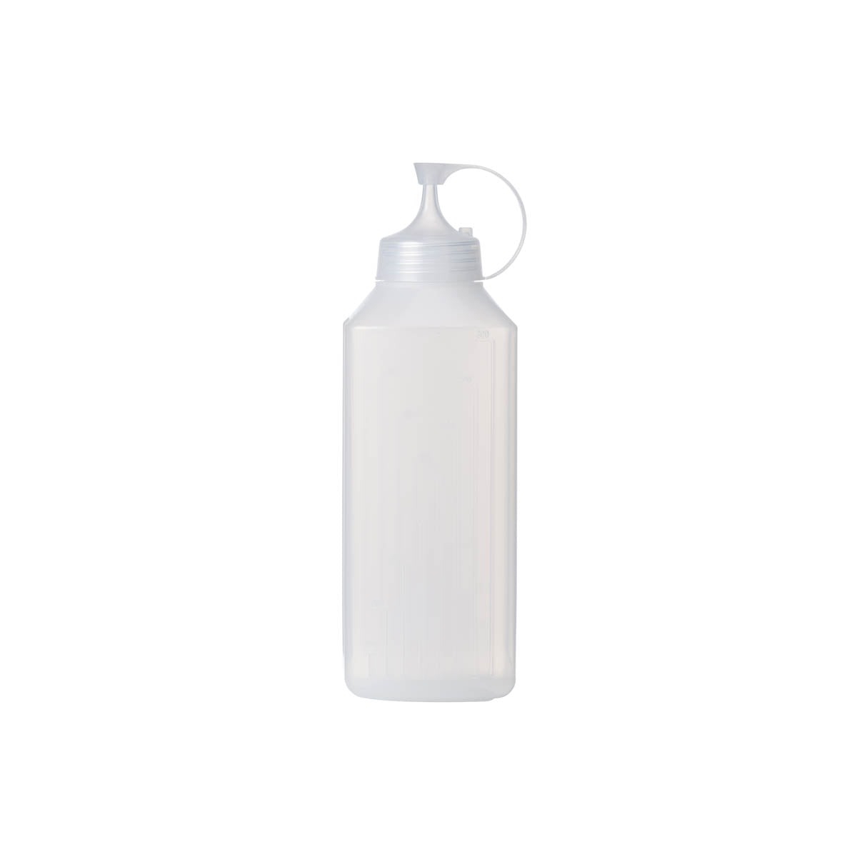Chef Inox Square Narrow Mouth Squeeze Bottle - Graduated, 800ml, Box of 10
