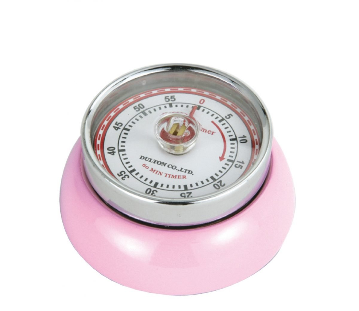Zassenhaus Speed Kitchen Timer with MagnetEnameledSteelPink 3x√ò 7cm - Kitchenly