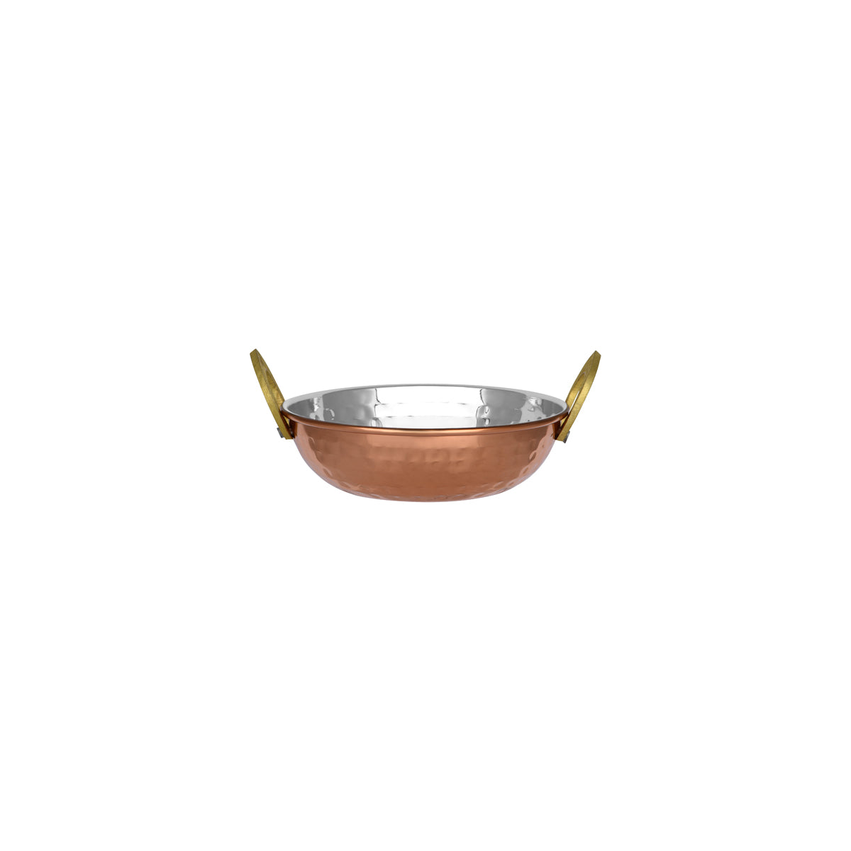 Chef Inox Kadai Bowl With Handles Stainless Steel With Copper Plate 145x45mm - Kitchenly