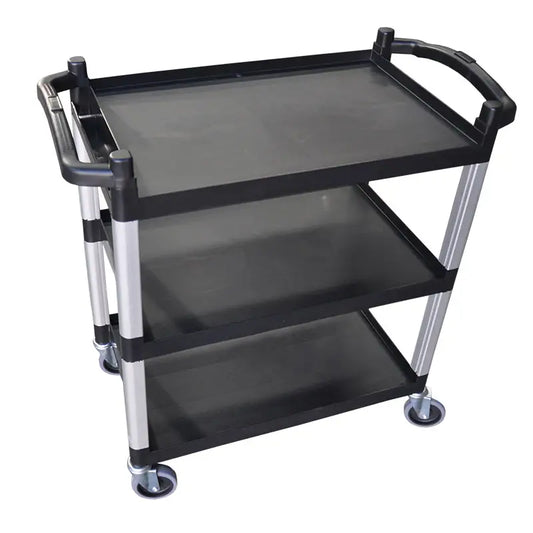 Unica Trolley 3 Tier Black Large 890x540x940mm - Kitchenly