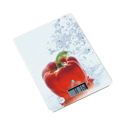 Zassenhaus BalanceDigital Scale LCDisplay Shatter Proof Glass Surface Bell Pepper - Kitchenly