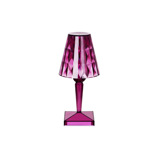 Ambience Crystal Cordless LED Table Lamp Purple