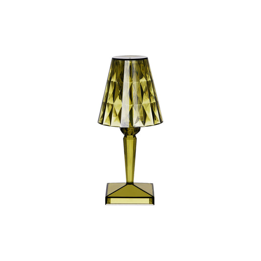 Ambience Crystal Cordless LED Table Lamp Green