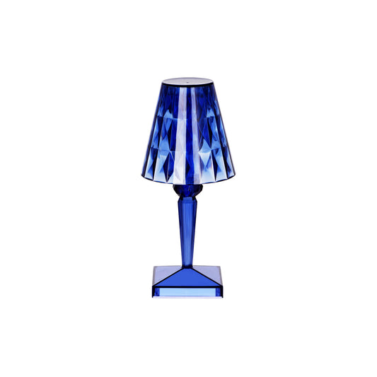 Ambience Crystal Cordless LED Table Lamp Blue