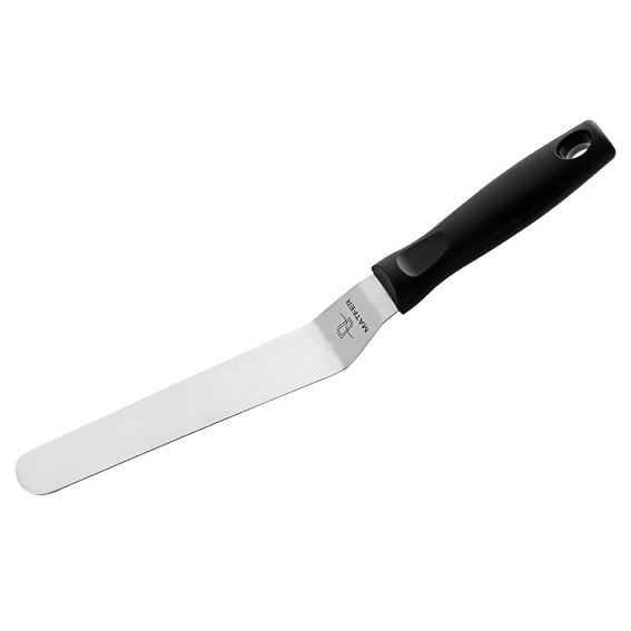 Matfer Bourgeat Stainless Steel Cranked Spatula - 155mm - Kitchenly