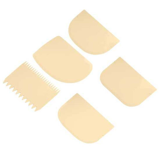 Matfer Bourgeat Plastic Scraper - Set of 5 - Kitchenly