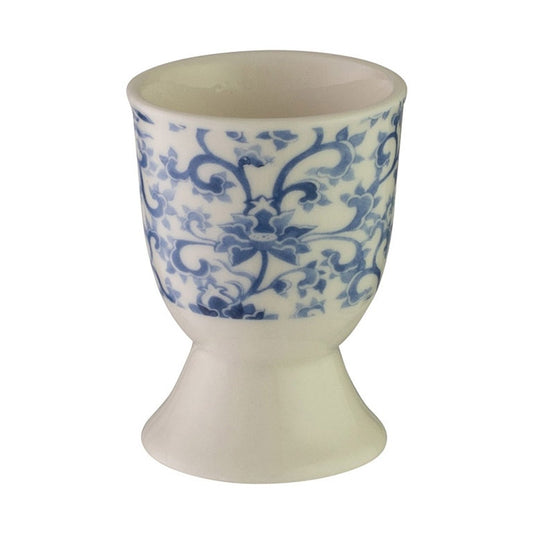 Colour Themed Egg Cup - China Blue Scroll