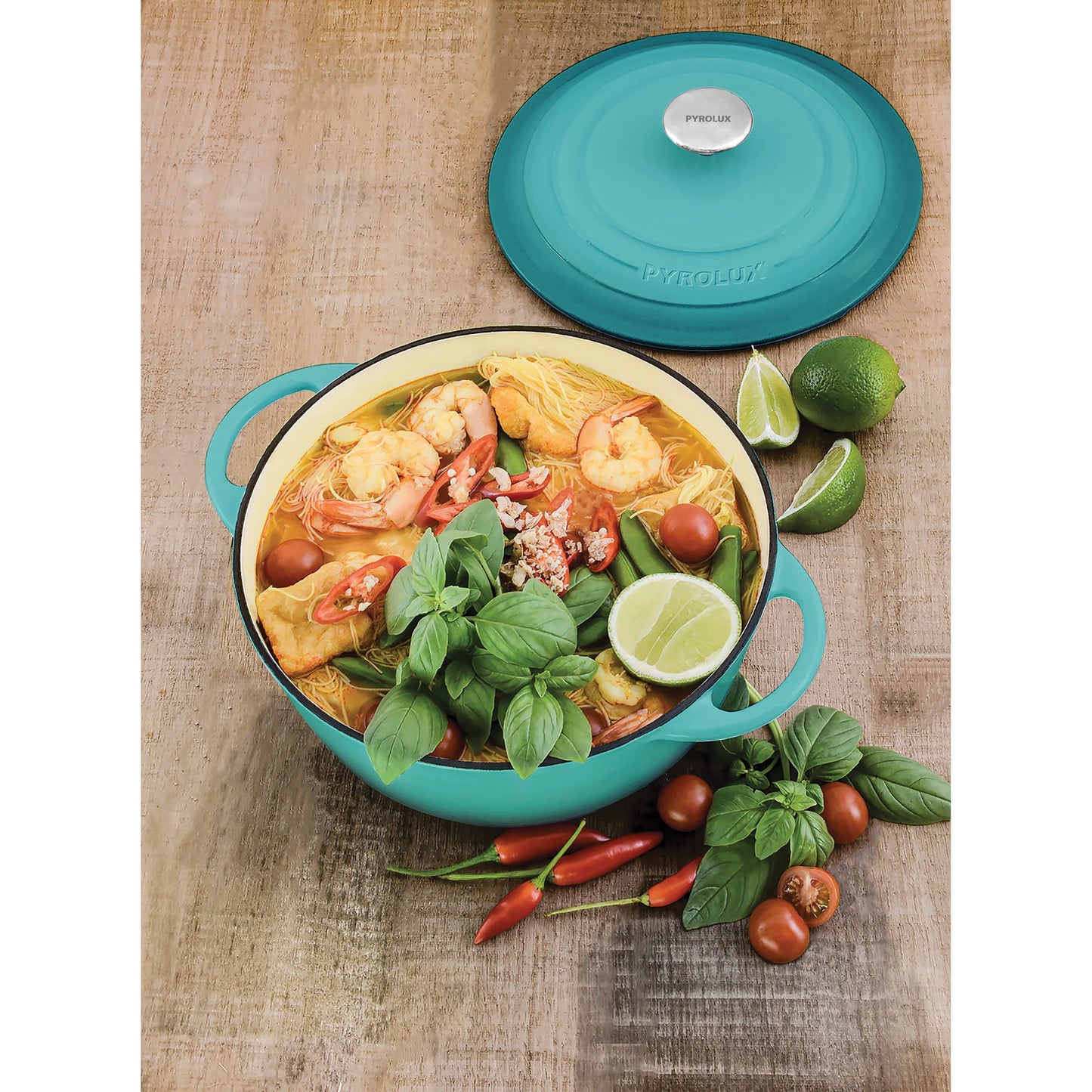 PYROCHEF Round French Oven Aqua Marine