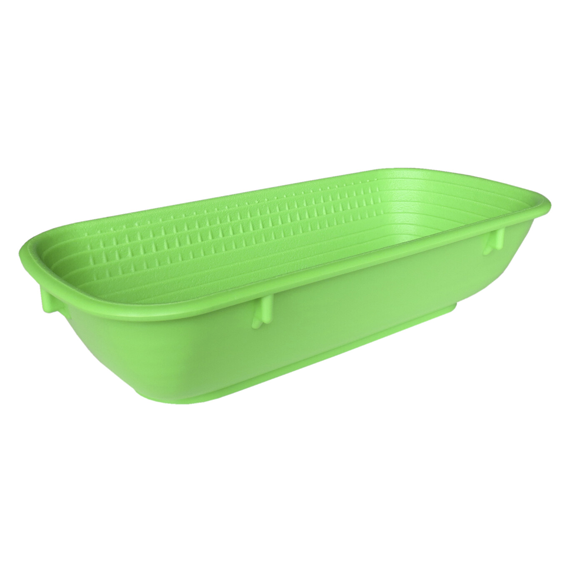 Matfer Bourgeat 270x120mm Ferment Oval Basket - 0.5kg - Polypropylene - Green - Kitchenly
