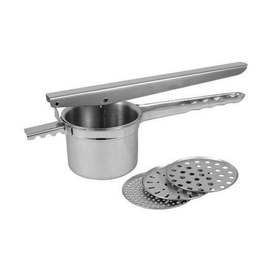 Potato Ricer, with Three Interchangable Disc Blades