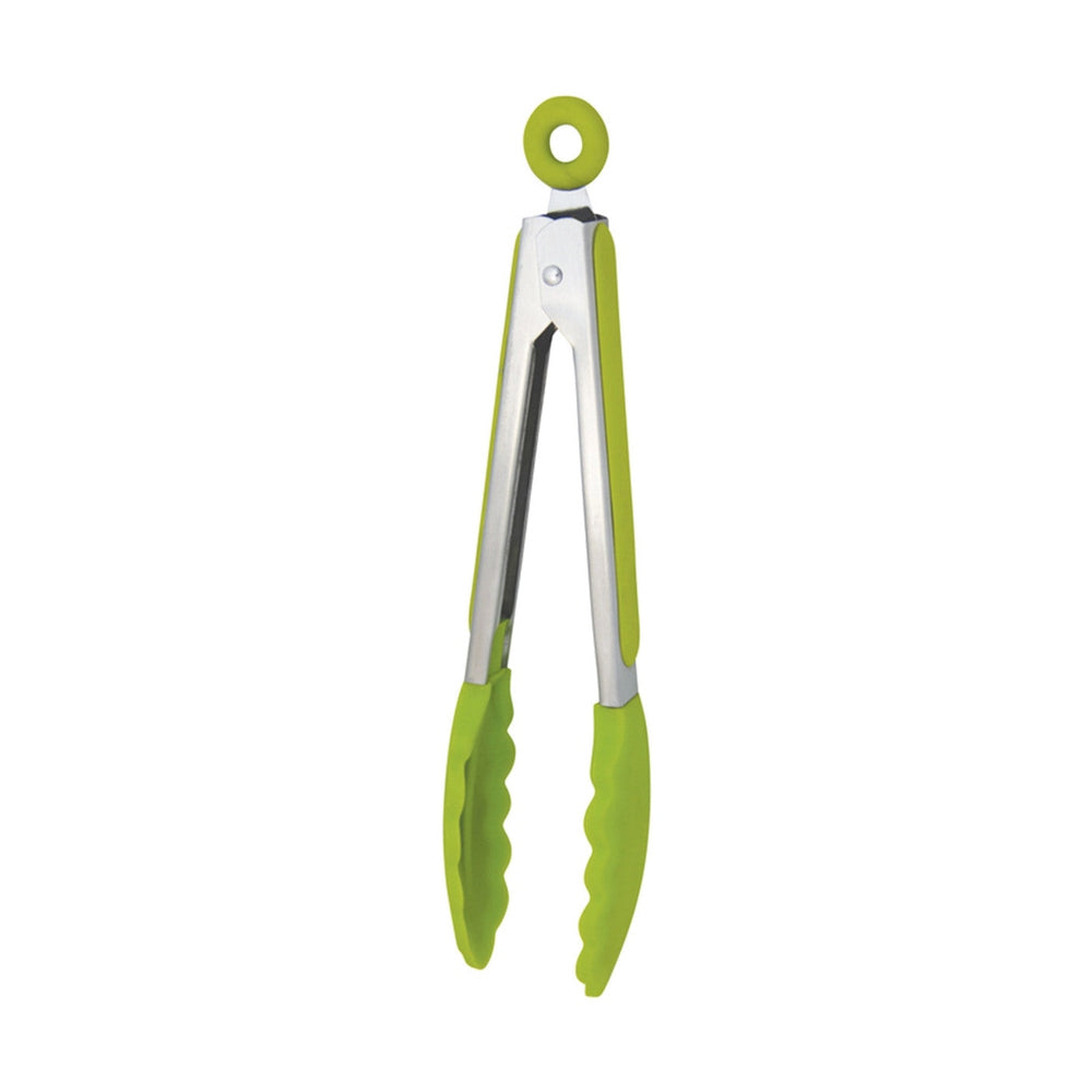 Silicone Tongs, with Stainless Steel Handle