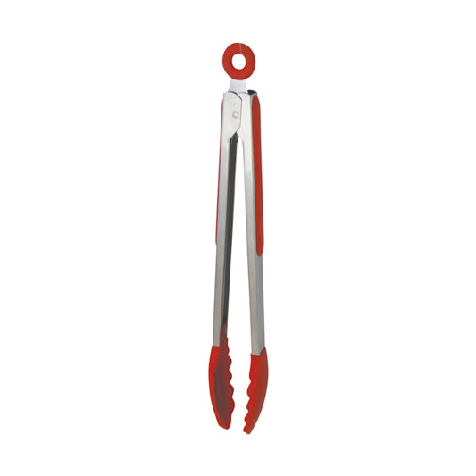 Silicone Tongs, with Stainless Steel Handle