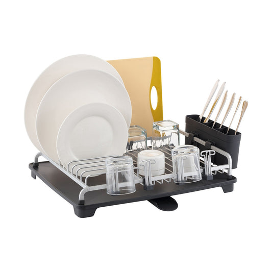 Single Tier Aluminium Dish Rack, with Pot Lid/Choppoing Boarder Holder
