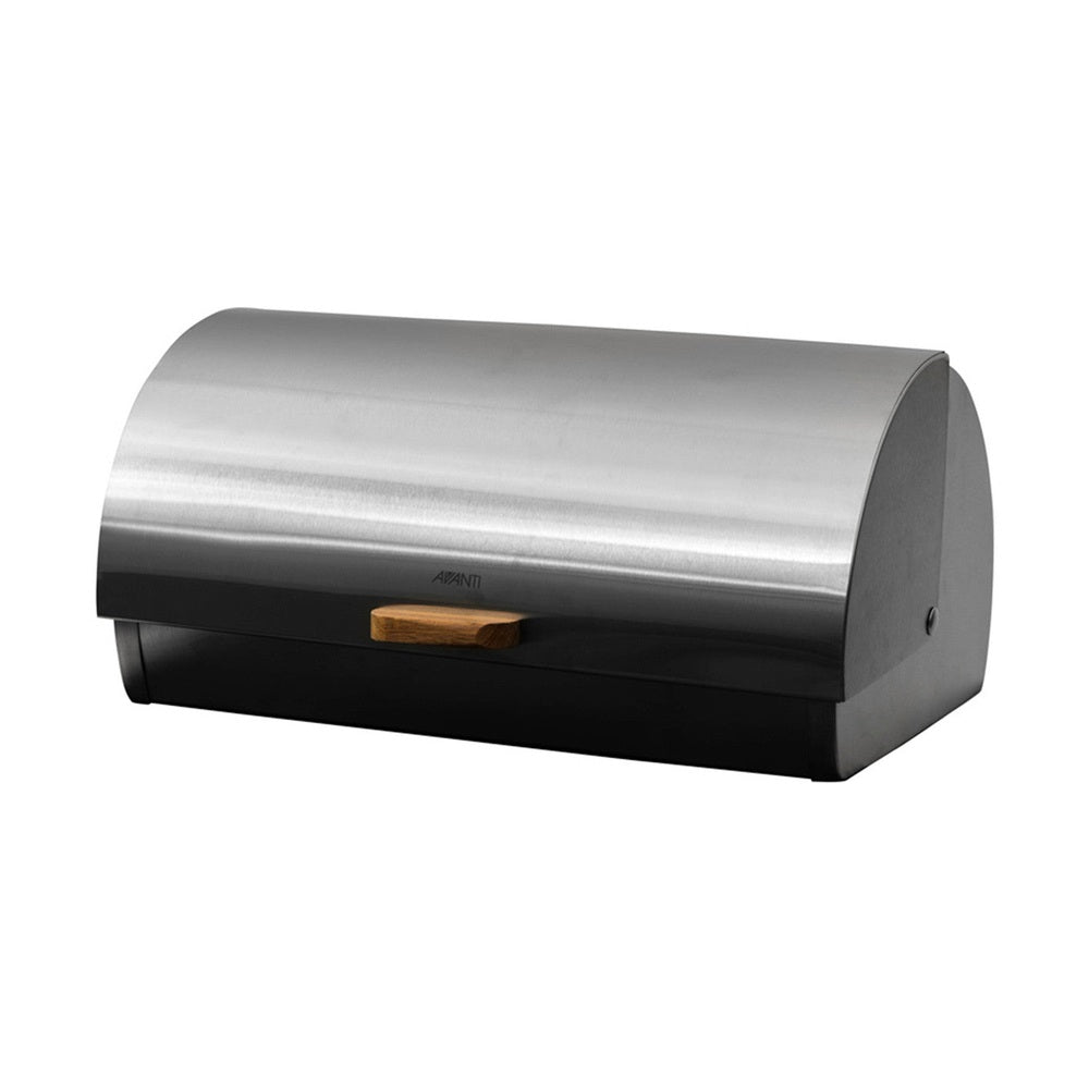 Roll Top Stainless Steel Bread Bin