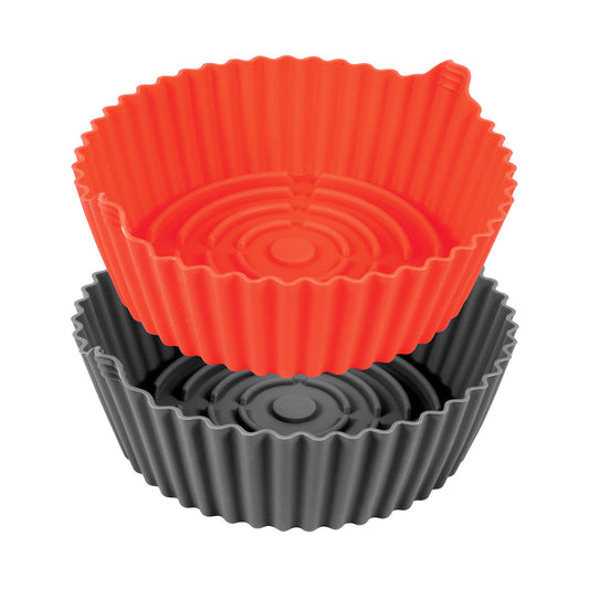 Airfryer Round Silicone Insert Set - 23.5 x 22cm