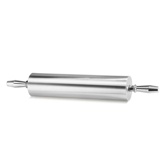 Matfer Bourgeat Aluminium Rolling Pin - 2 Handles - Kitchenly