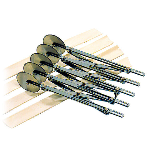 Matfer Bourgeat Nickel 5 Wheel Dough Cutter - 5 Wheel - Kitchenly