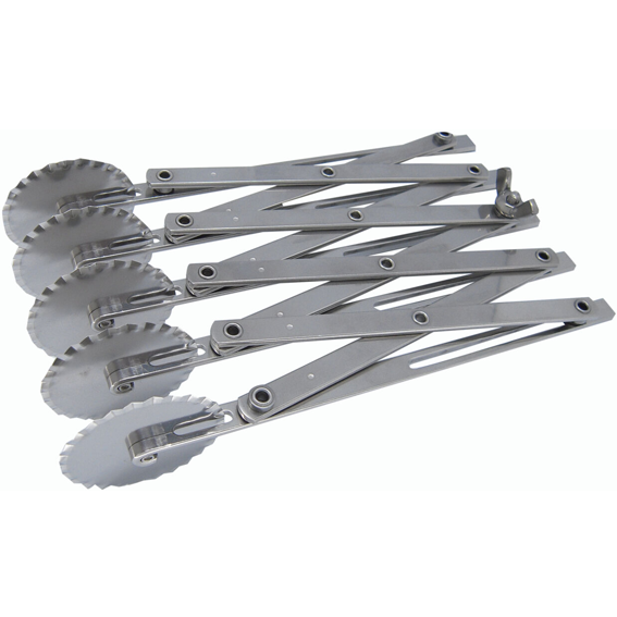 Matfer Bourgeat 5 Wheel Fluted Dough Cutter - Kitchenly