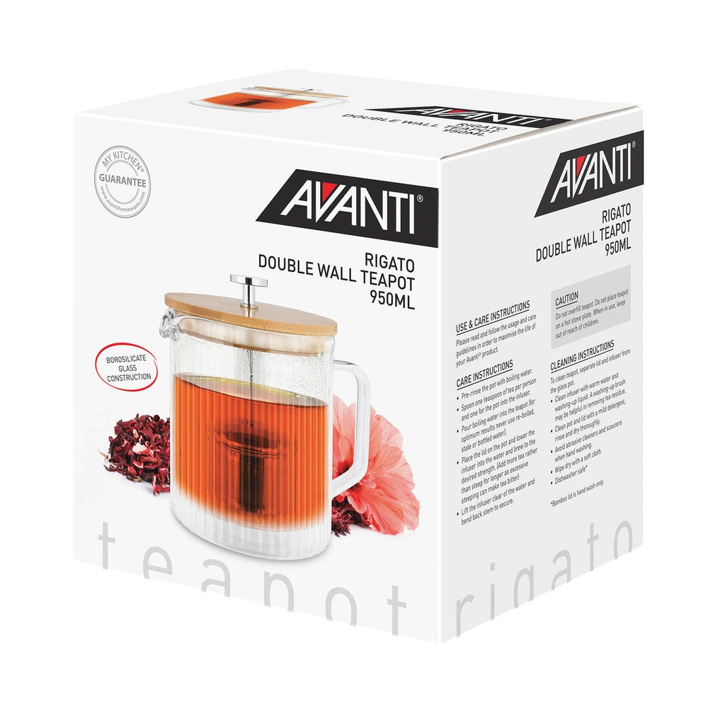 Rigato Double Wall Teapot