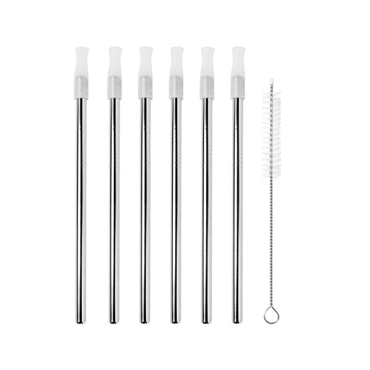 Cocktail Straws, with Cleaning Brush