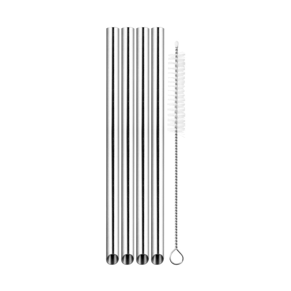 Bubble Tea Straws, with Cleaning Brush