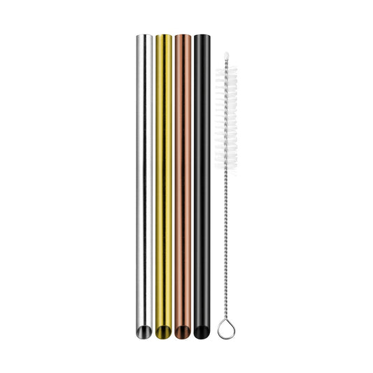 Bubble Tea Straws, with Cleaning Brush