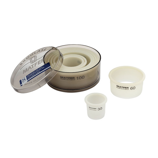 Matfer Bourgeat Exoglass Plain Cutters - Set of 8, Even Edge - Kitchenly