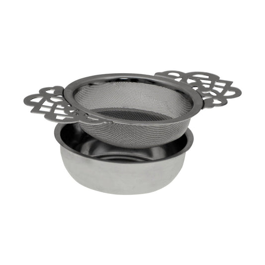 Empress Tea Strainer, with Drip Bowl