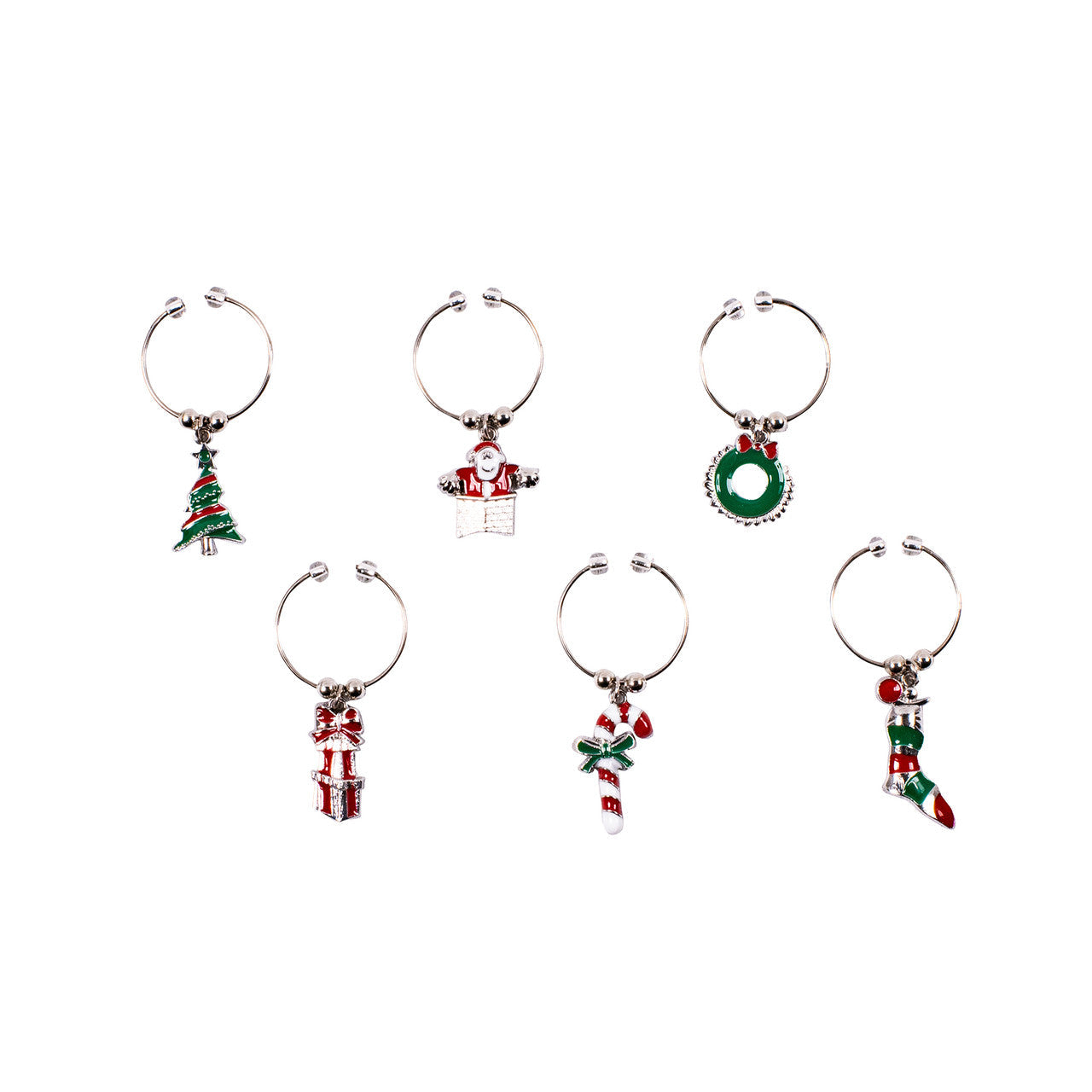 Wine Charms - Christmas - Enamelled