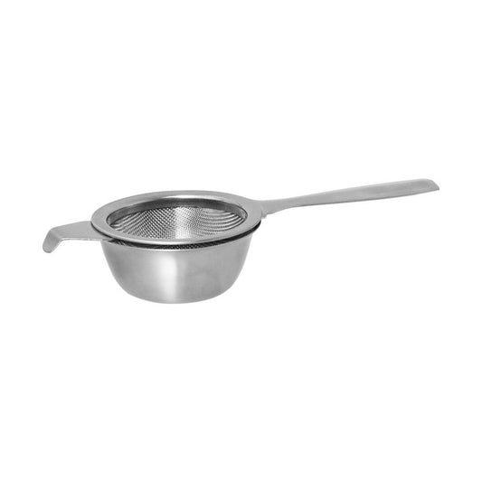 Single Handle Tea Strainer, with Drip Bowl