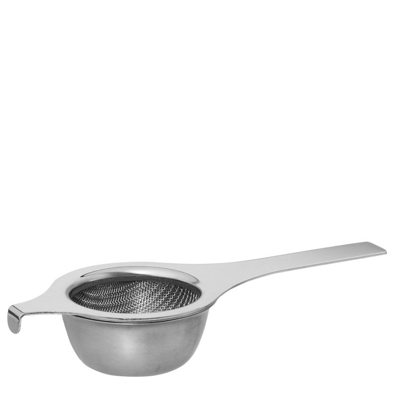 Deluxe Double Weave Mesh Tea Stainer, with Handle and Drip Bowl