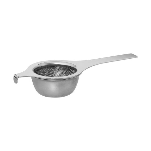Deluxe Double Weave Mesh Tea Stainer, with Handle and Drip Bowl