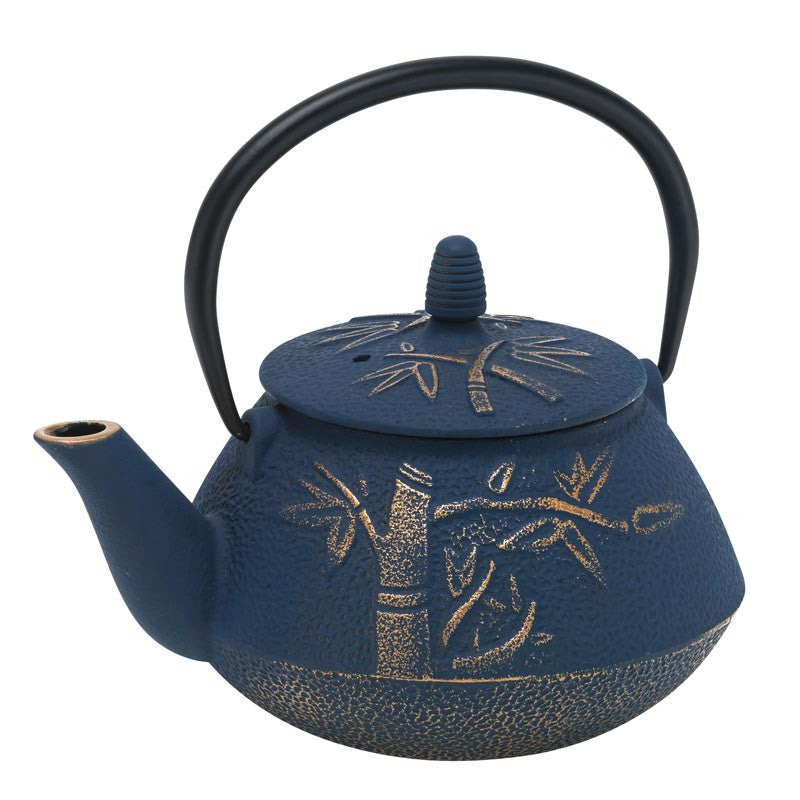 Bamboo Cast Iron Teapot