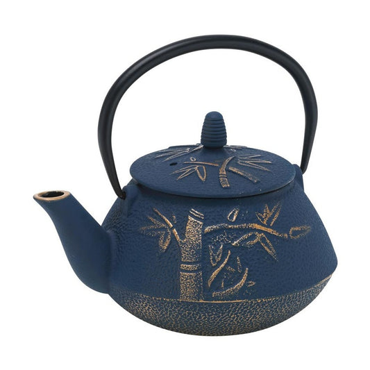 Bamboo Cast Iron Teapot