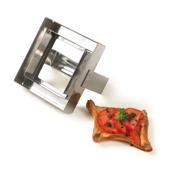 Matfer Bourgeat Double Square Cutter - Stainless Steel, 85x85mm - Kitchenly