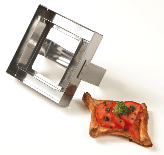 Matfer Bourgeat Double Square Cutter - Stainless Steel, 110x110mm - Kitchenly