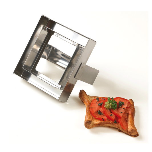 Matfer Bourgeat Double Square Cutter - Stainless Steel, 110x110mm - Kitchenly