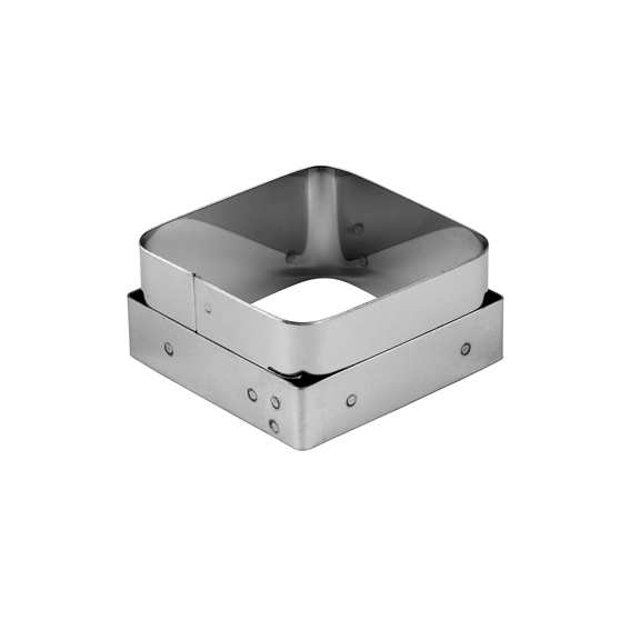Matfer Bourgeat Square Savarin Cutter - Stainless Steel, 70mm - Kitchenly