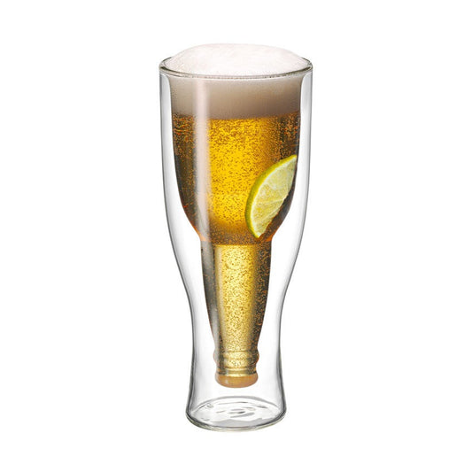 Twin Wall Beer Glass