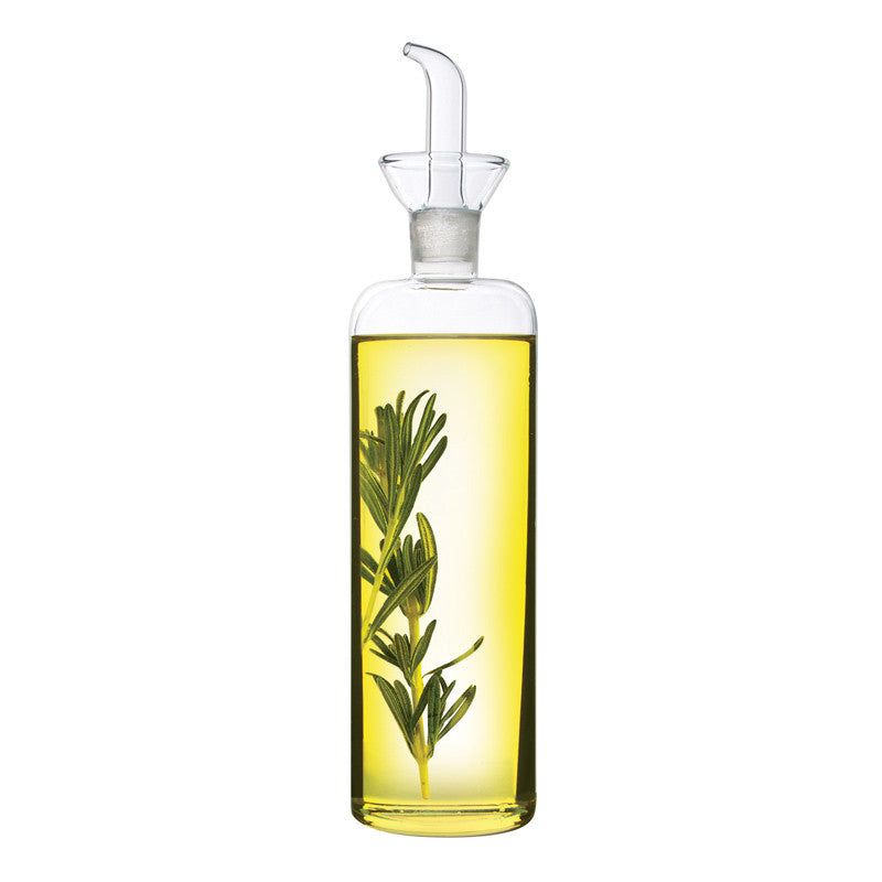 Glass Slender Oil And Vinegar Cruet