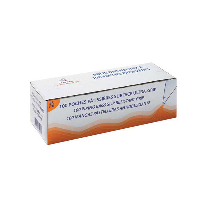 Matfer Bourgeat Disposable Pastry Bag - 530mm, Polyethylene, Clear, Pack of 100 - Kitchenly