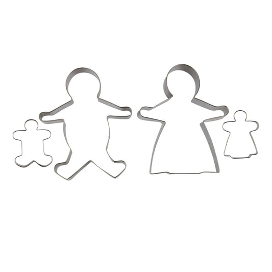 Gingerbread Family Cookie Cutters Set