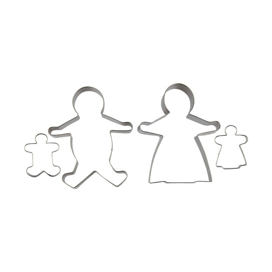 Gingerbread Family Cookie Cutters Set